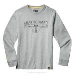 vaatteet Leatherman 1983 logolla varustettu pitkähihainen t-paita harmaa 8ZXZ89