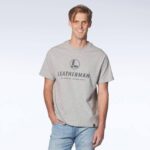vaatteet Leatherman rintalogollinen lyhythihainen t-paita harmaa 8ZXZ107 - Image 2